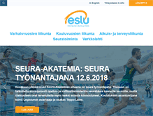 Tablet Screenshot of eslu.fi